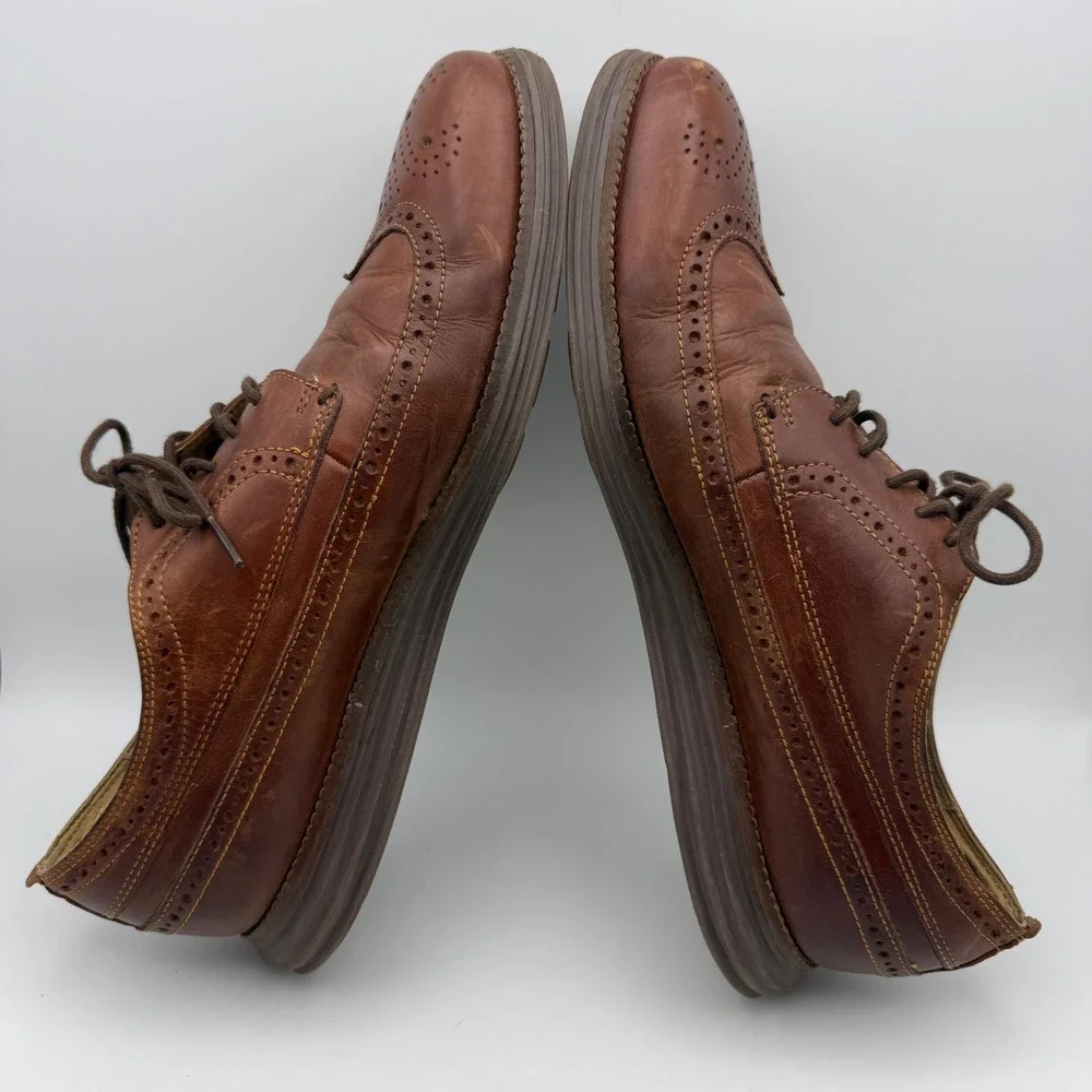 Cole‎ Haan Original Grand Wingtip Oxford Mens 10.5M Brown Leather C27845 Brogue